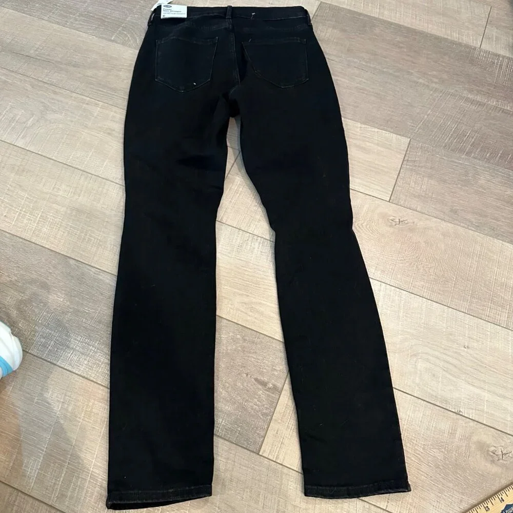 OLD NAVY POWER SLIM STRAIGHT HIGH RISE PANTS NEW SIZE 6 JEANS - Picture 10 of 10